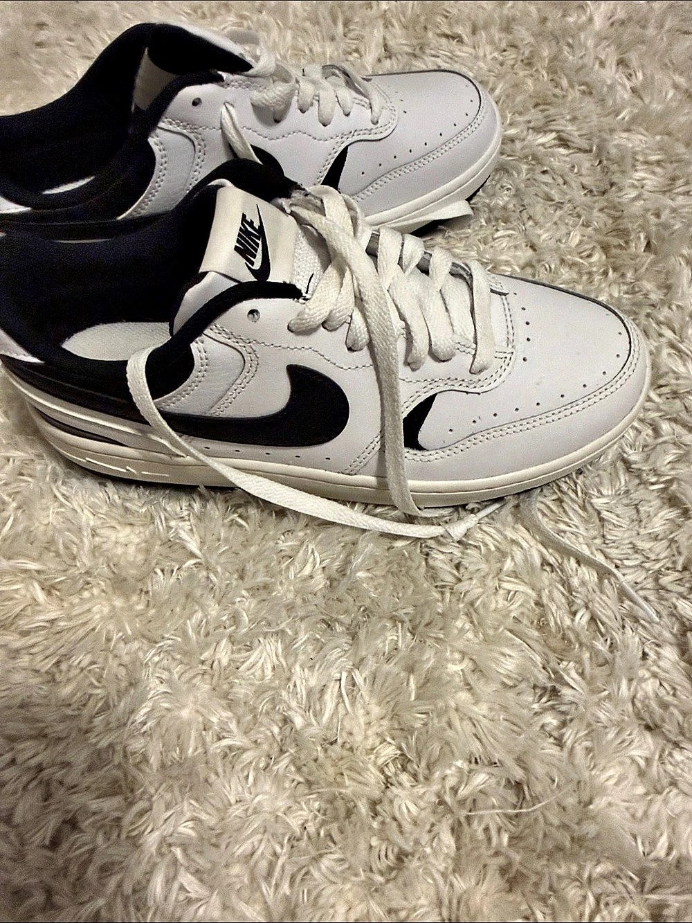 Black and white sneaker
